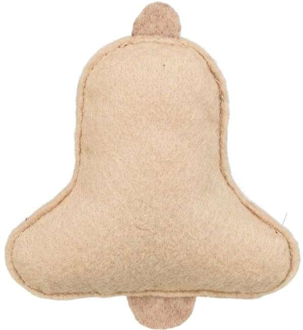 Juleleke Katt Julebjelle i Stoff 9,5cm