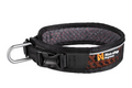 Rock adjustable collar, unisex, black/orange, XL